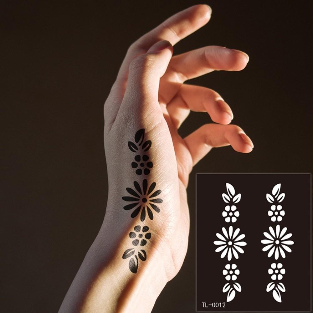 Mehndi Stickers Henna Tattoo Template Fake Tattoo Decals Body Art Sticker Men/Women