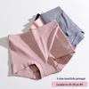 High Waist Antibacterial Plus Size Cotton Boxer Panties for Women