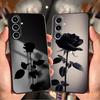 Чехол для телефона Funda для Samsung Galaxy S26 S25 S23 S10 S9 Note 20 8 9 10 S20 Ultra S24 Plus S26 S21 FE Takatsu Черная Роза