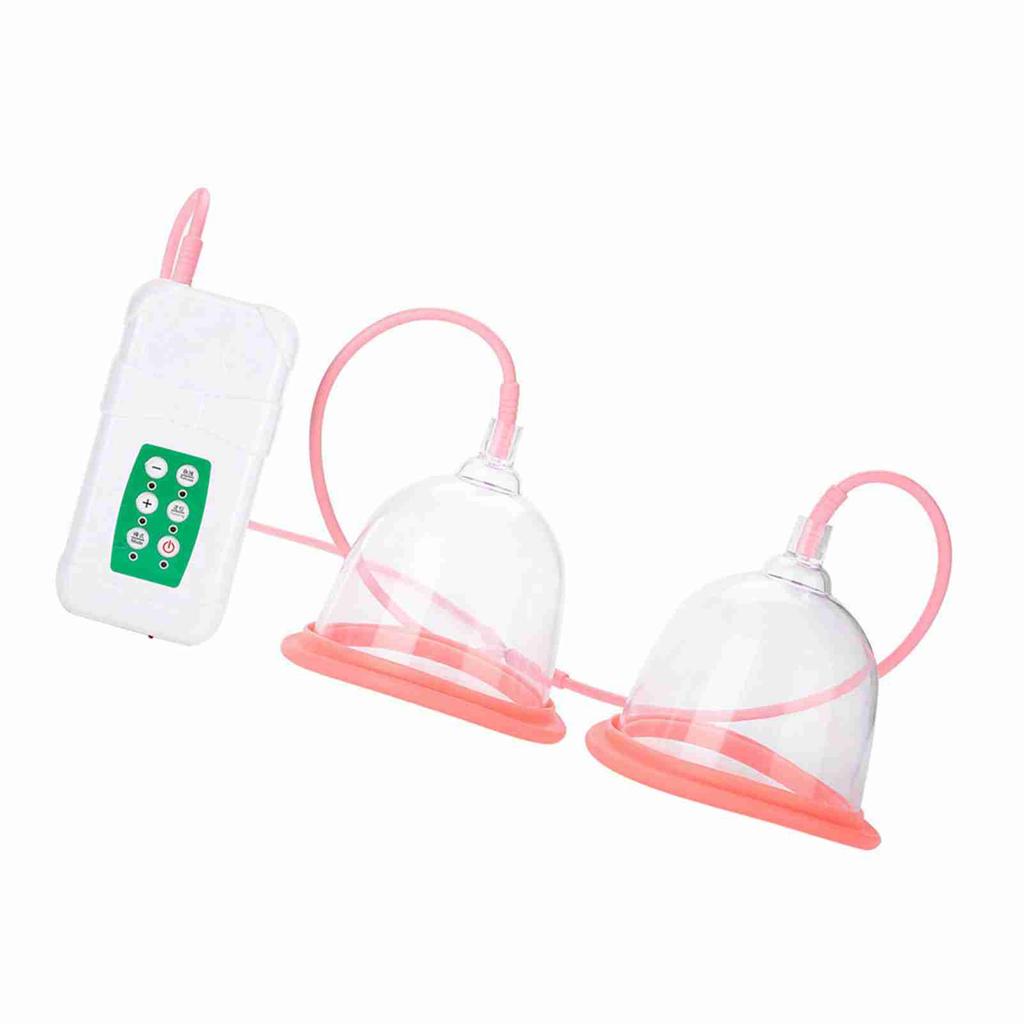 Мощный вакуумный аппарат для увеличения груди с электрической двойной чашкой и зарядкой через USB (Кубок CD)