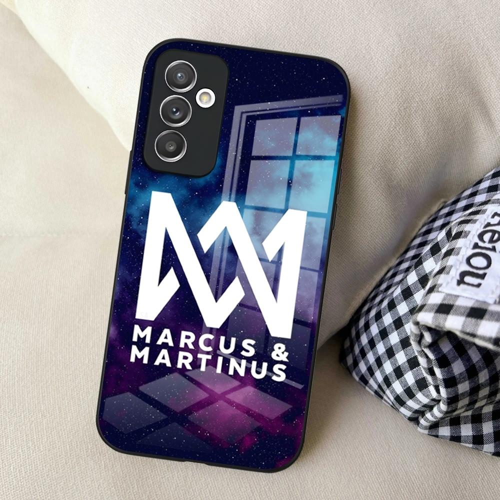 Чехол для телефона M-Marcus And Martinus Music для Samsung S24 Ultra S23 S22 S20 Fe S21 Plus Galaxy A54 A34 A24 A53 Стеклянная крышка
