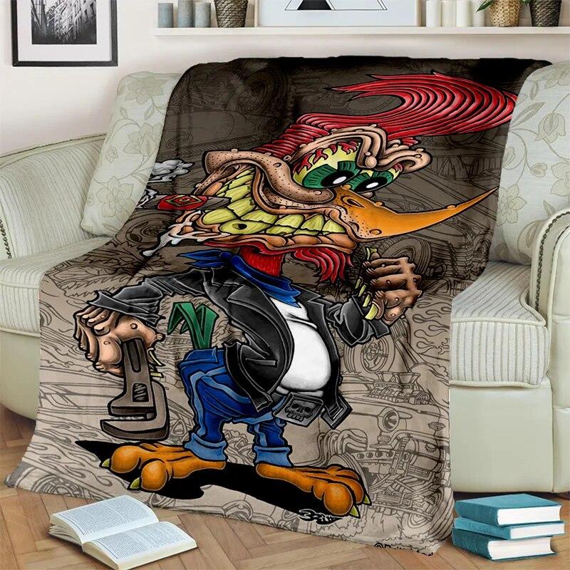 Забавное одеяло с изображением крысы Финка, мягкое одеяло для дома, спальни, кровати, дивана, пикника, путешествия, офиса, покрывало для отдыха, детское одеяло