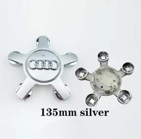 4w 4pcs 60mm 61mm 68mm 69mm 123mm Car Styling Wheel Center Cap Hub Covers Badge for 4w A3 A4 A5 A6 A7 A8 S4 S6 Stickerw4
