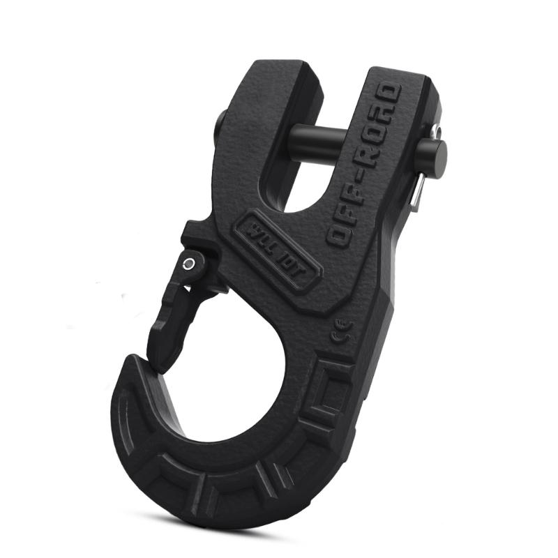 3/8" Tow Winch Hook 10T Winch Hook, Vehicle Recovery Winch Hook For Synthetic Rope Steel Construction 31967Lbs