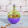 Fun Pet Bowl Feeder Roly Poly Food Leakage Ball Interactive Toy for Cat Dog Purple ABS