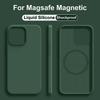 Магнитные чехлы для iPhone 15 14 13 12 11 Pro Max Plus Для Magsafe Чехол Беспроводная зарядка Жидкий силикон Ударопрочный чехол