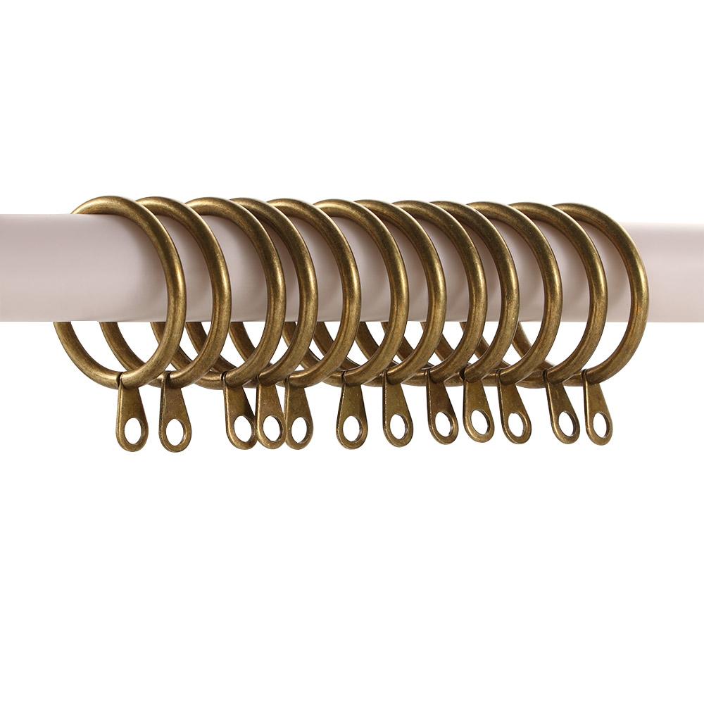 Bathroom Low Noise Heavy Duty Metal For Curtains Rods Hanging Hooks Roman circle Curtain Rings