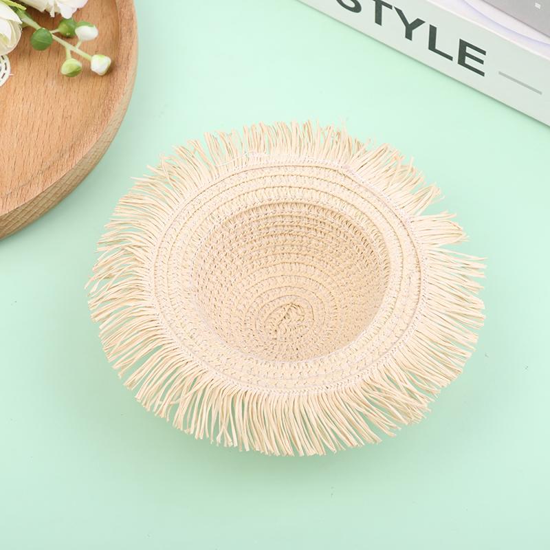 Dollhouse Handmade Daisy Hat Sun Cap For 1/6 Doll Accessories Doll Cute Hat With Bow Decoration Doll Hat Children'S Toy Gift