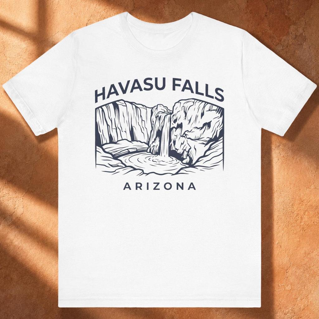 Футболка унисекс Havasu Falls Az - Сувенирная футболка с изображением водопада Хавасу, Аризона. Подарок для женщин и мужчин