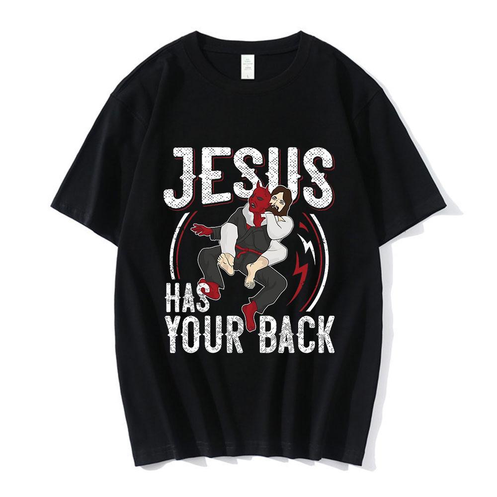 Nicolas Cage Moshi Moshi Jesus Desu T-Shirt Men Funny Meme Picolas Cage Awesome T-shirts Polyester Short Sleeve T Shirt Clothing