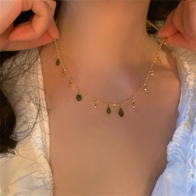 Европа И Соединенные Штаты Взрыв Маленький Круглый Подвеска Ручной Работы Цепочка на Ключицу Чокер Ожерелье Девушка