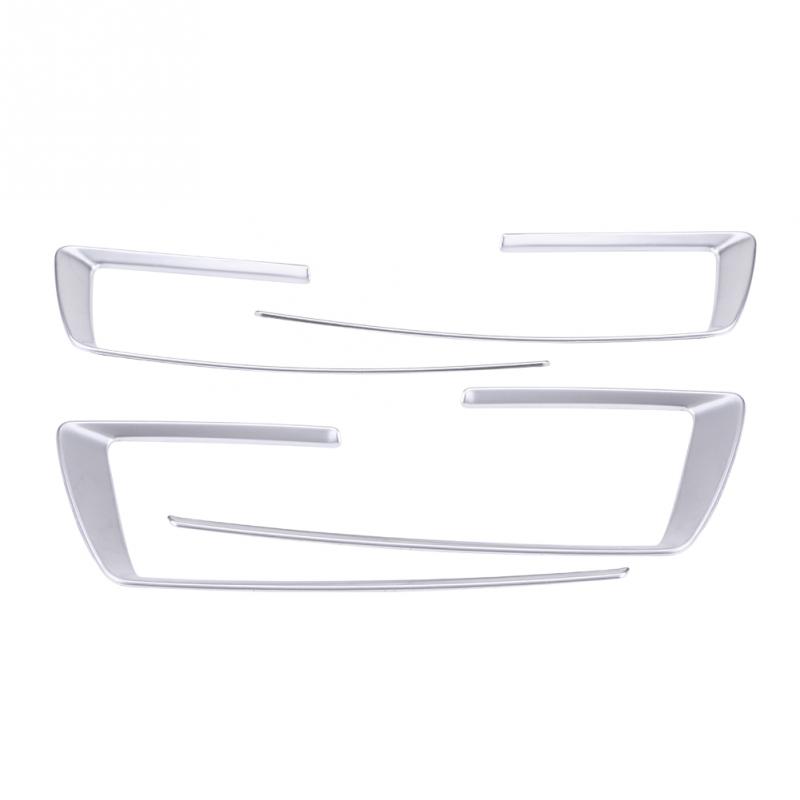 4 шт. Стайлинг автомобиля, рамка центральной консоли, накладка на приборную панель, серебристая хромированная накладка для BMW 4 3 серии GT F30