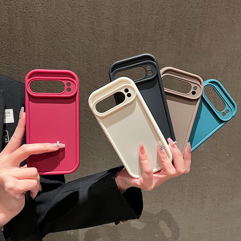 Мягкий силиконовый противоударный чехол для телефона Google Pixel 9, 10, 8 Pro, XL, 8a, 9a с матовым покрытием и защитой объектива