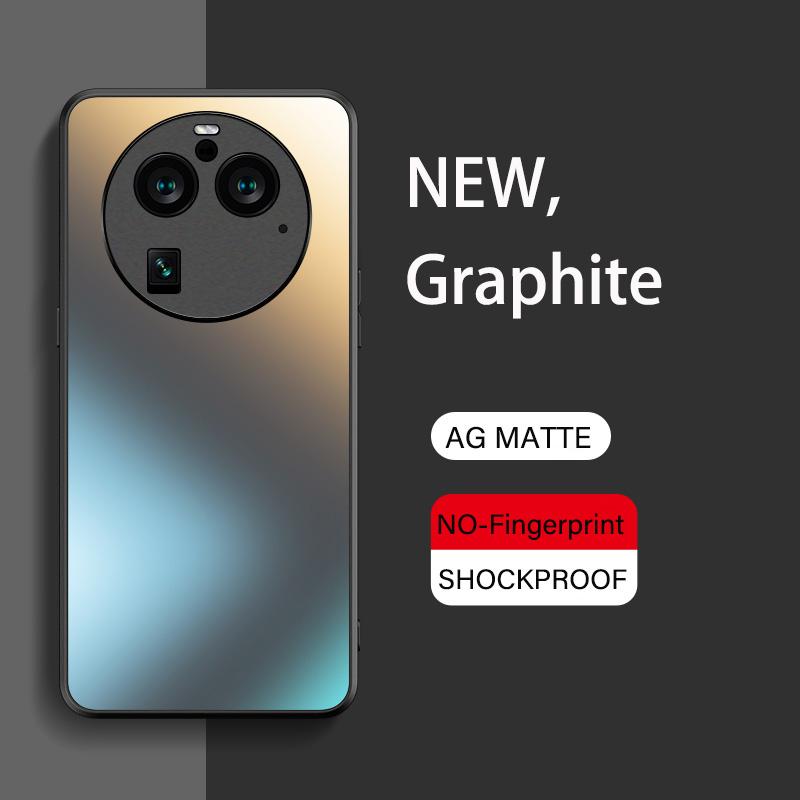 Luxury AG Silicone Matte Glass Case For Oppo Find X5 X6 Reno 5 6 8 Lite 9 Realme 11 Pro Plus Frosted Camera Lens Protective Case