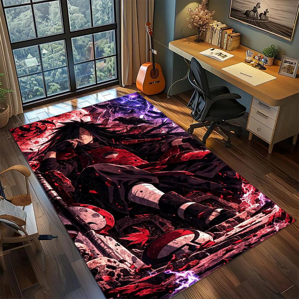 Naruto Non Slip Daily Decor Carpet Rug, Washable Large Area Floor Mat Gamer Room Bedroom Home.-TING