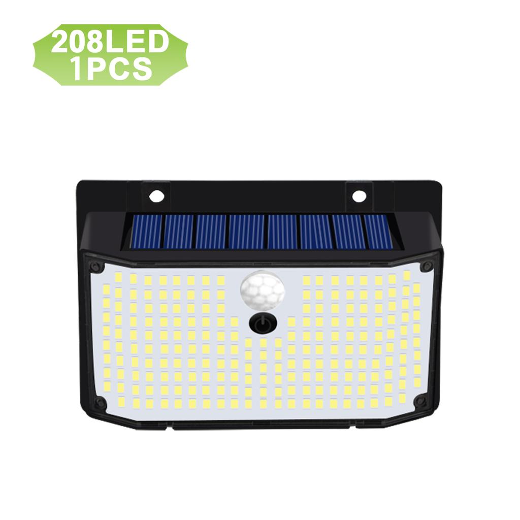 Solar Lights Outdoor 158 LED Solar Wall Lamp Waterproof Wireless Motion Sensor Security 3 Modes Garden Fence Yard Deck Garage
