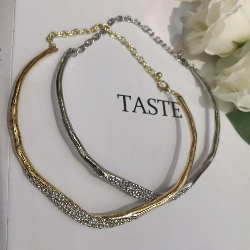 Tooxika Простой Личность Легкая Роскошь Темперамент Металл Неправильной Формы Лава Вспышка Бриллиант Воротник Чокер Ожерелье