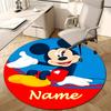 Personalized M-Mickey Round Chair Office Rug - Perfect for Mat, Office Chair & More - Ideal Gift for Birthdays and Holidays