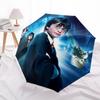 1pc Harry Potter, Hogwarts Themed High-quality Umbrella,Automatic Opening and Closing Umbrella,Multi-functional Umbrella G0811277