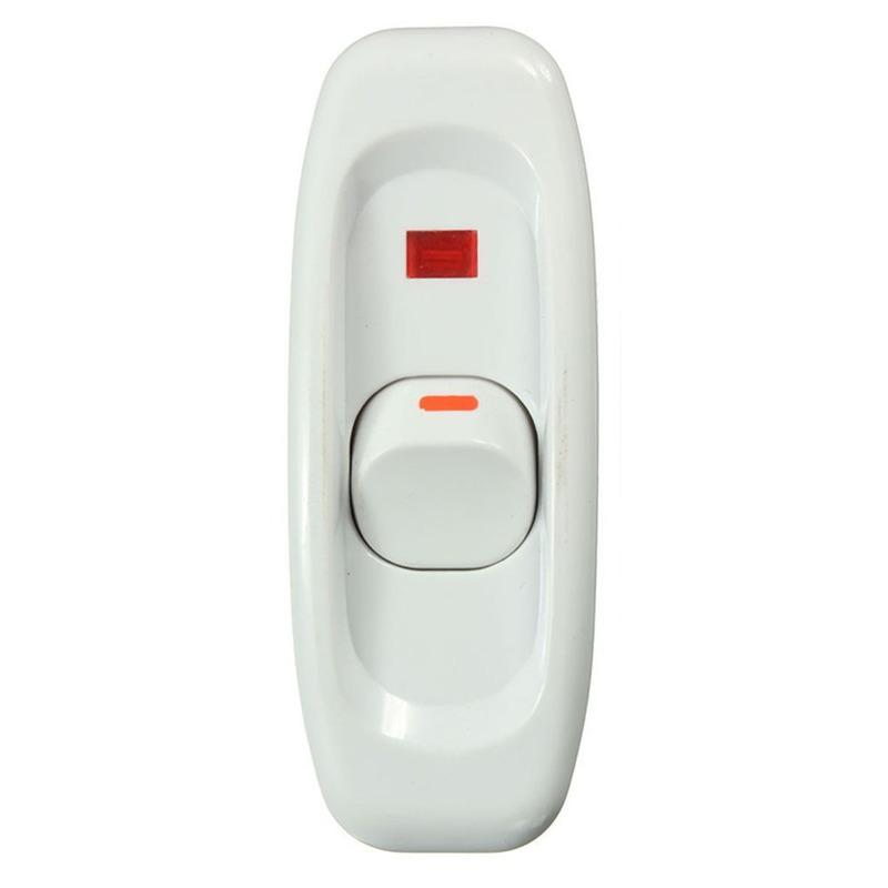 1 шт. переключатель прикроватной лампы переменного тока 110-250 В 10 А встроенный ВКЛ/ВЫКЛ настольная лампа шнур кабельный переключатель со светодиодным индикатором