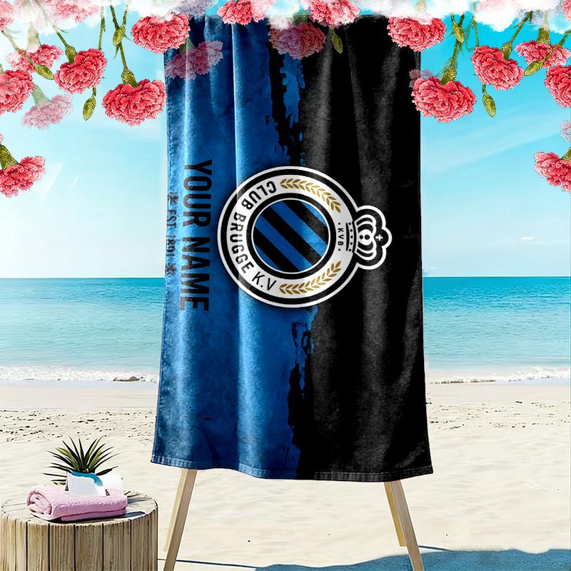 Club Brugge KV Print Beach Towel, Large Soft Quick Dry Towel for Beach Camping Swimming