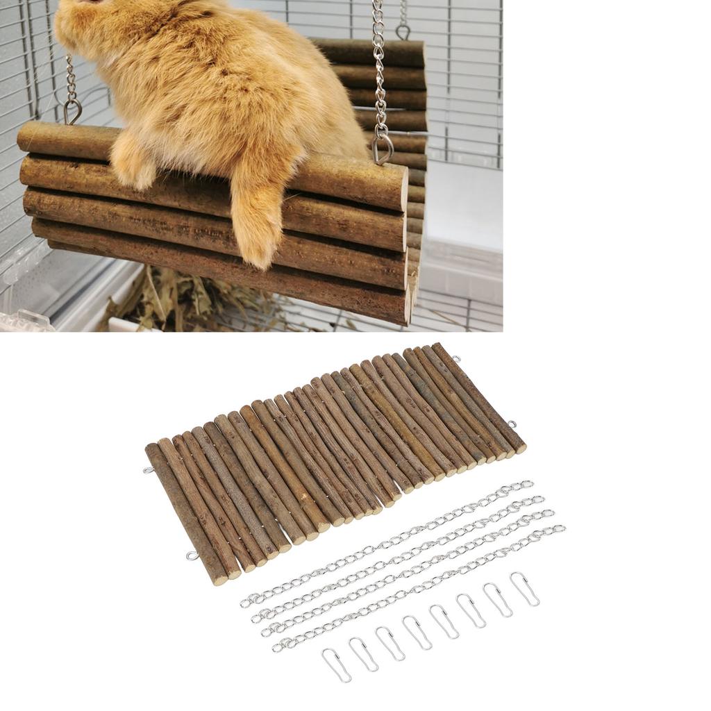 Деревянные качели для морских свинок, игрушки для хомяка, подвесной гамак, жевательные игрушки для шиншилл для карликового кролика, маленького питомца