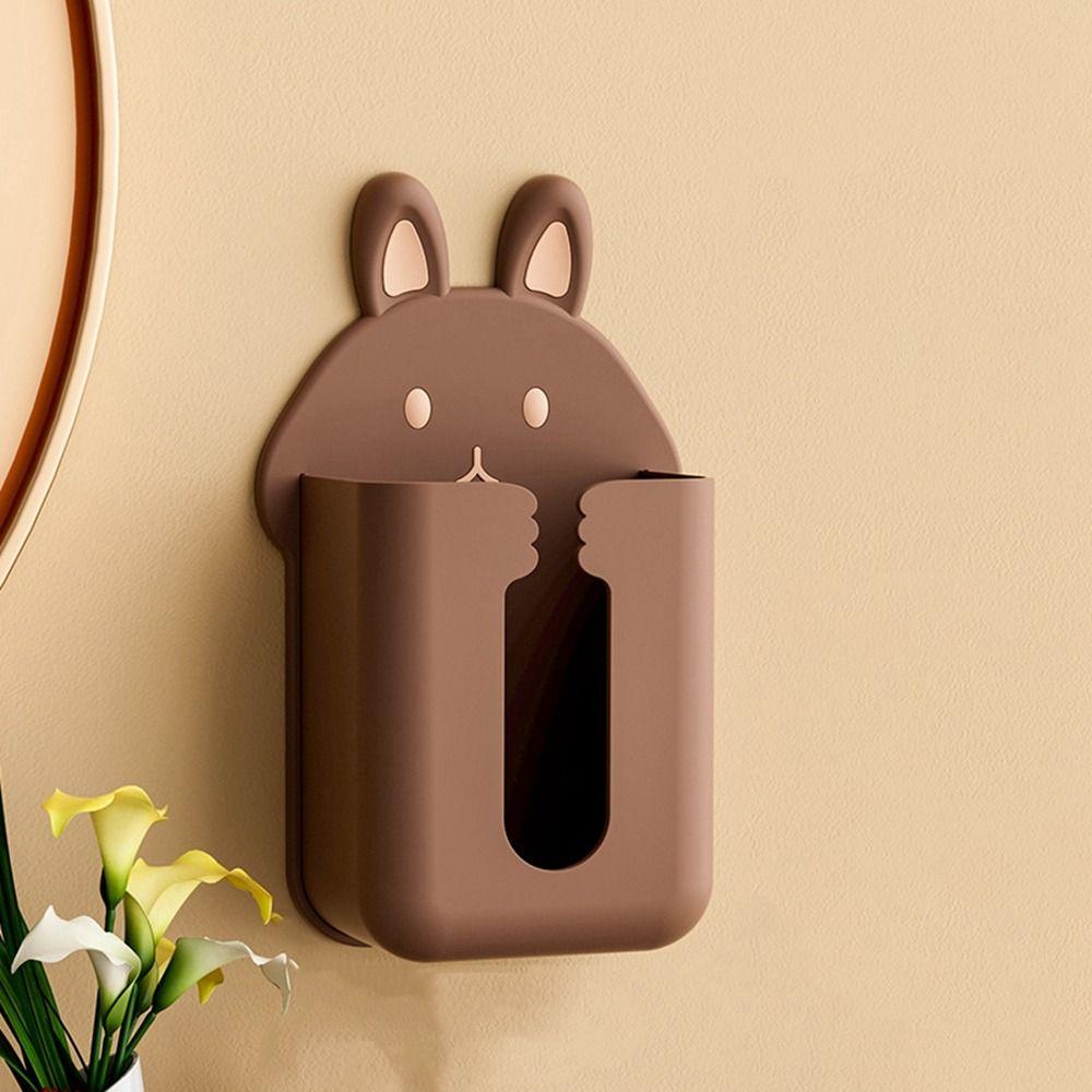 Настенный ящик для бумаги, прямоугольный ящик для хранения полотенец, коробка для салфеток с изображением кролика, кухня