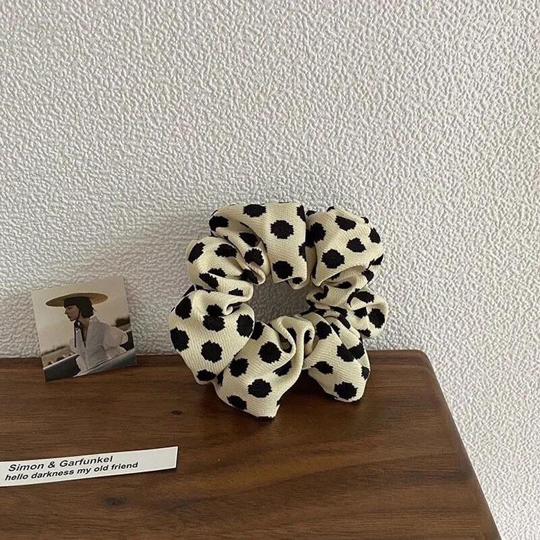 Корейская резинка для волос с леопардовым принтом в стиле ретро: Шикарная и простая повязка для волос во французском стиле для женщин