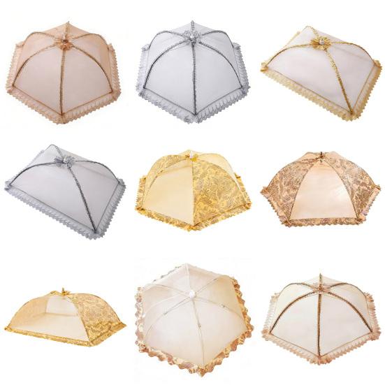 Складная сетчатая крышка для еды, многоразовая, отпугивающая насекомых, защита для еды на открытом воздухе