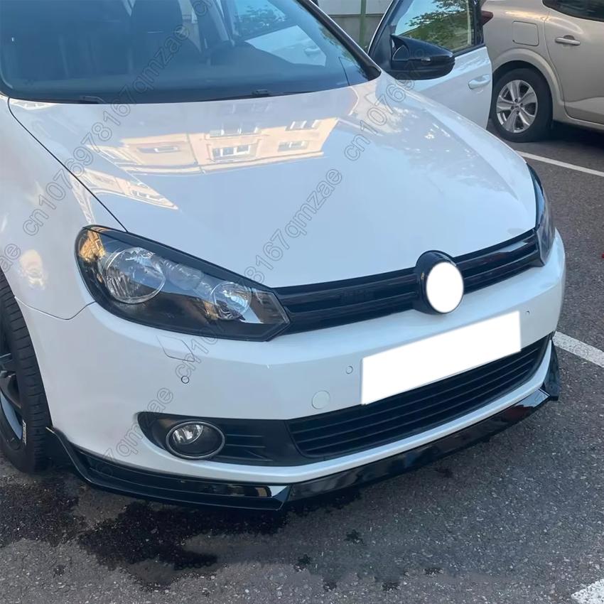 Для VW Golf 6 MK6 Стандартный TSI TDI MPI 2008-2012 Автомобильный Передний Бампер Губа Комплект Обвеса Спойлер Сплиттер Карбоновый Вид Аксессуары