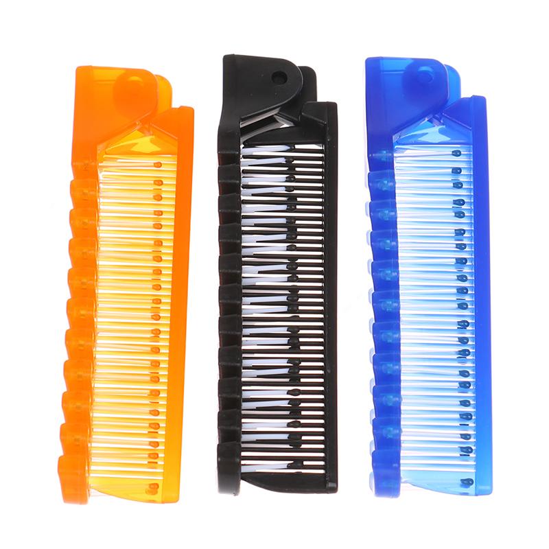 Пластиковая дорожная расческа Портативная складная расческа Антистатическая расческа Шпилька Инструмент для укладки волос