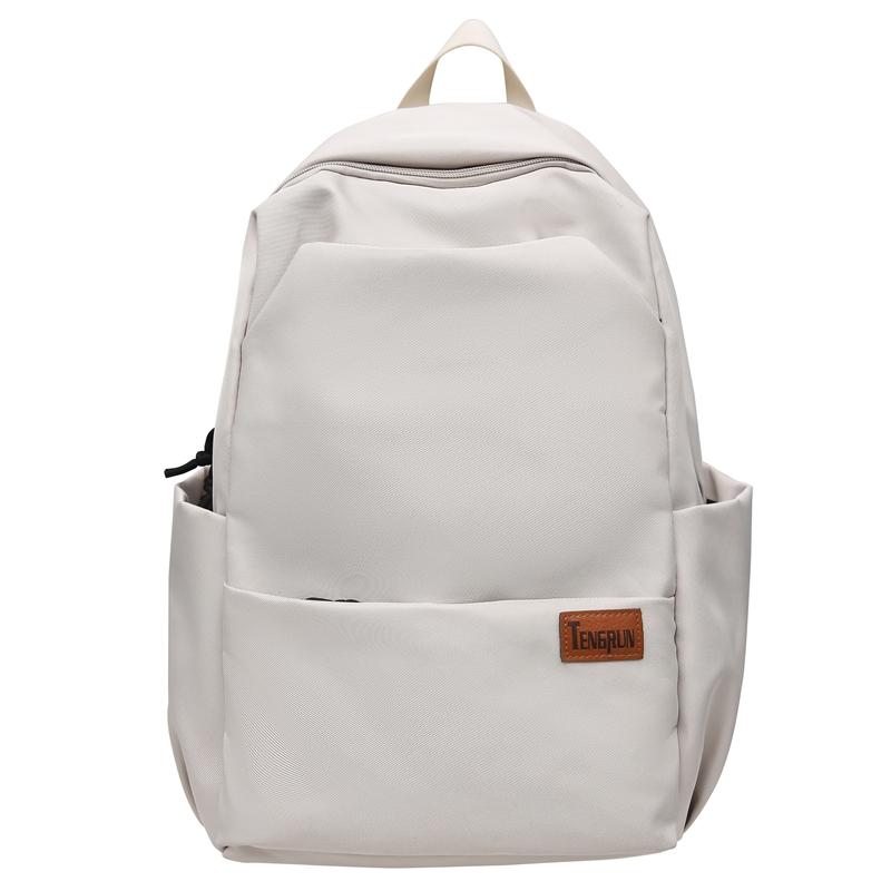 Женский однотонный рюкзак Мужской рюкзак Легкая дорожная сумка для компьютера Студенческий школьный рюкзак