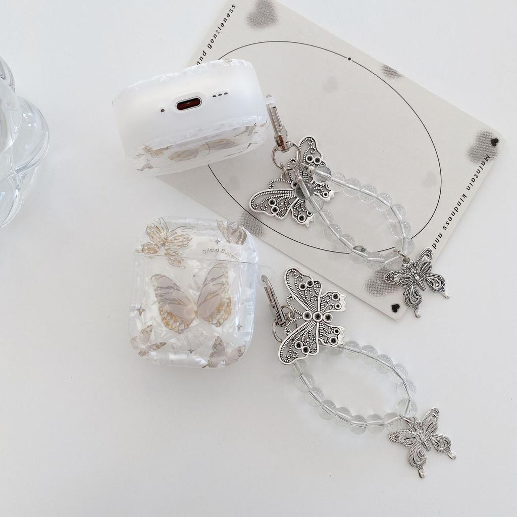 The new shell pattern three-dimensional butterfly is suitable for AirPods 1 /1 protective case Pro1 wireless bluetooth headset case 11th generation