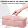 Hair Dryer Storage Bag Double Layers Large Capacity Portable Handle Zipper Solid Color Travel Women Hairdryer Accessories Organizer Carrying Case