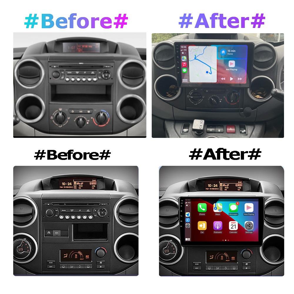Car Radio Android Auto Carplay For Citroen Berlingo 2 B9 2008-2019 Multimedia Player Head Unit Stereo GPS Navigation BT WIFI 2+32GB