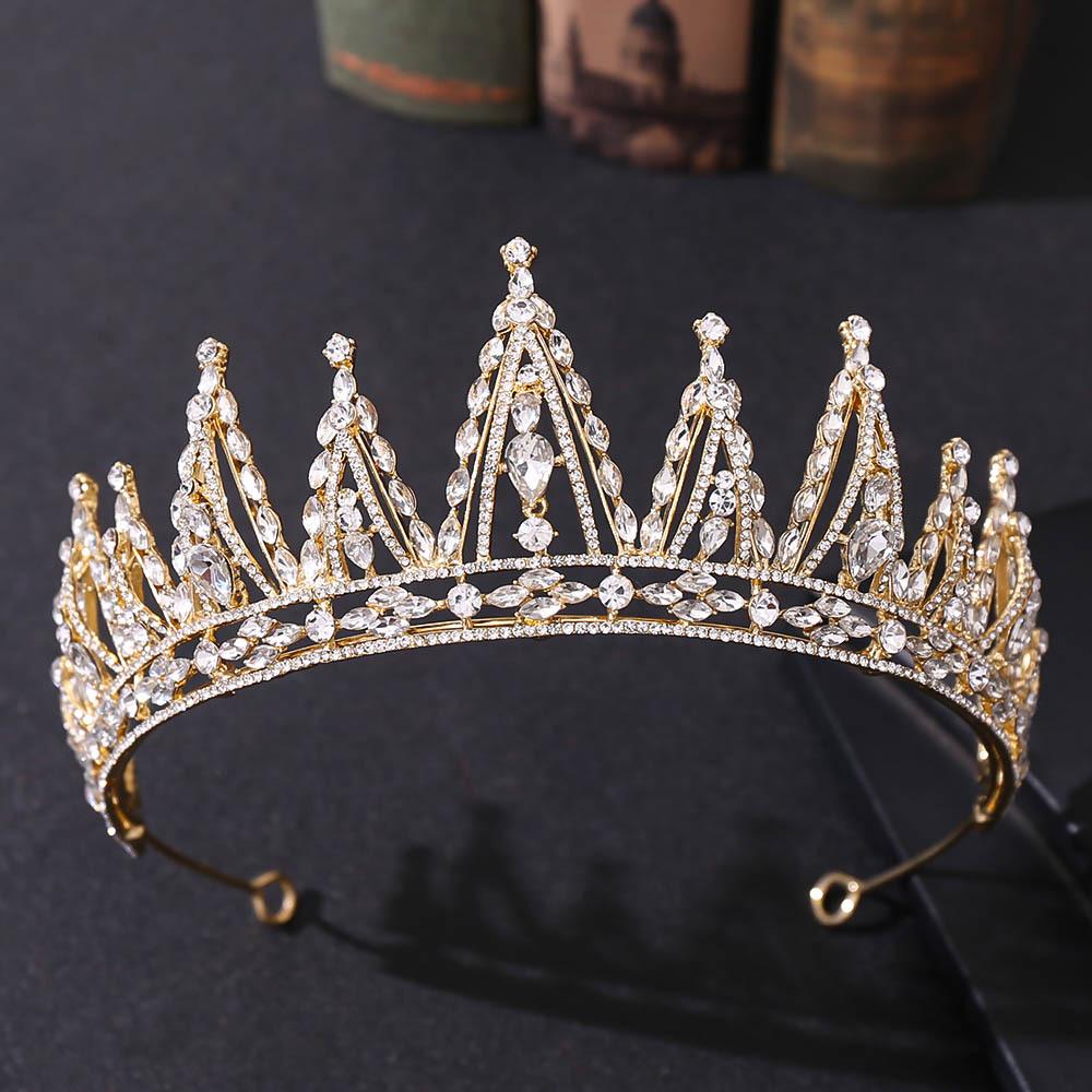 Новый хрустальный свадебный венец из сплава, высококачественные свадебные аксессуары для принцессы, аксессуары для свадебного платья на день рождения