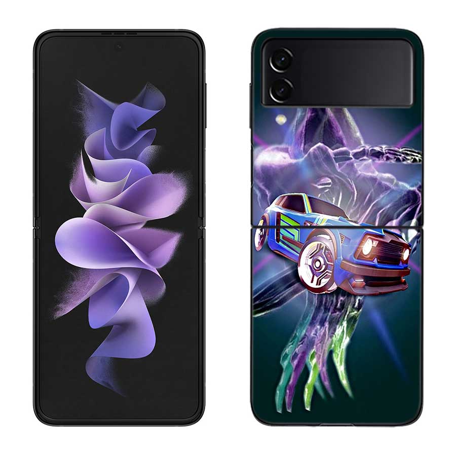 Чехол для телефона R-Rocket L-League Game для Samsung Z Flip 7 6 5G Galaxy Z Flip 5 4 3 Черный Жесткий Чехол Роскошный ПК Корпус Coque