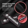 PBMN1 Car Seat Belts Covers Padding Carbon Fiber Belt Shoulder For Skoda VRS Octavia 1 2 3 Rapid Kodiaq Karoq Fabia Kamiq Superb