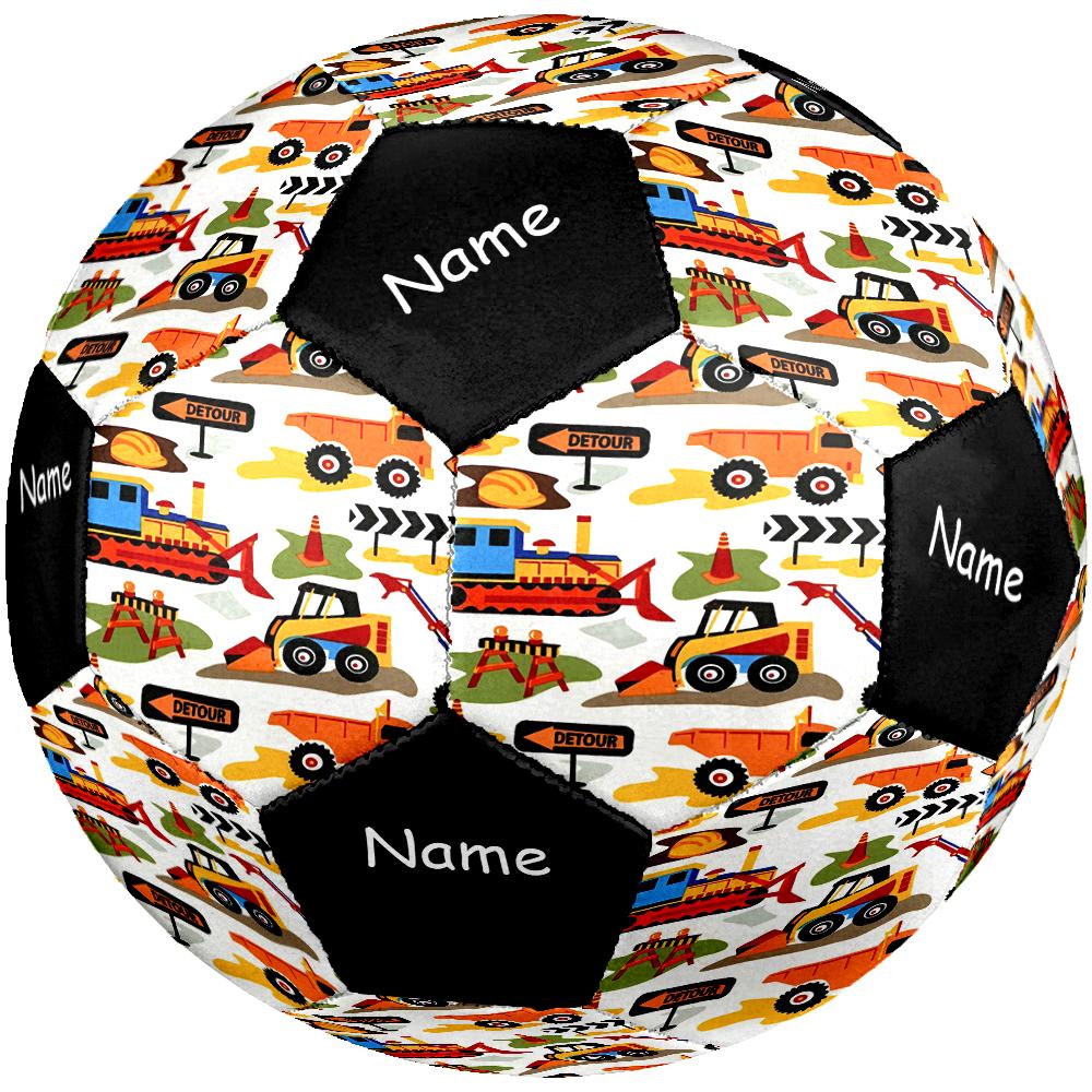 Custom Name excavator Theme Size 5 Soccer Ball, Suitable for Both Indoor and Outdoor Matches, a Gift Suitable for Everyone.