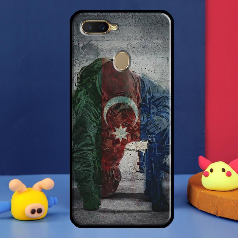 Чехол Флаг Азербайджана для Oppo A96 A76 A16 A74 A94 A54 S A57 A77 A58 A78 A98 A5 A9 A91 A15 A17 A52 A72