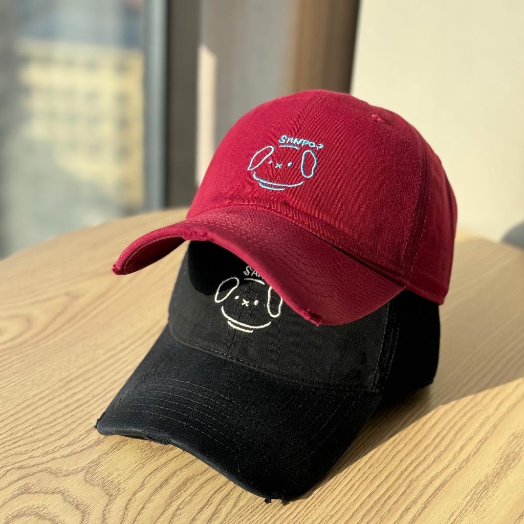 New women's baseball cap for large head sizes, soft top hat that makes the face appear smaller, with an enlarged and deepened wide brim for sun
