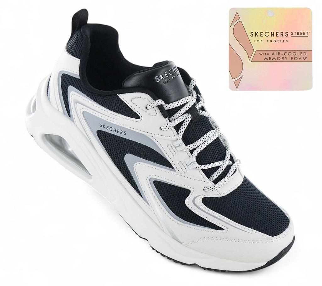Skechers Tres-Air Uno-Street Fl-Air - Women's Sneakers Shoes White-Black 177424-WBK ORIGINAL