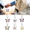 1/6pcs Colorful Butterfly Shape Keychain Handbag Pendant Acrylic Keychain Festival Gift 2D Keychain Mother's Day 5.2x6cm