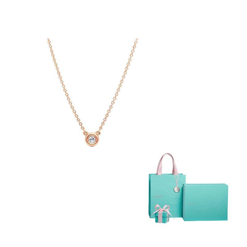 TIFFANY & CO. Elsa Peretti 18K Gold Diamond Necklaces Women's 60017924