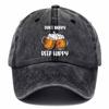 MenS Casual Beer Baseball Cap  DonT Worry  Beer Happy Print with Beer Mug Design Perfect for Casual Attire Outdoor Ac