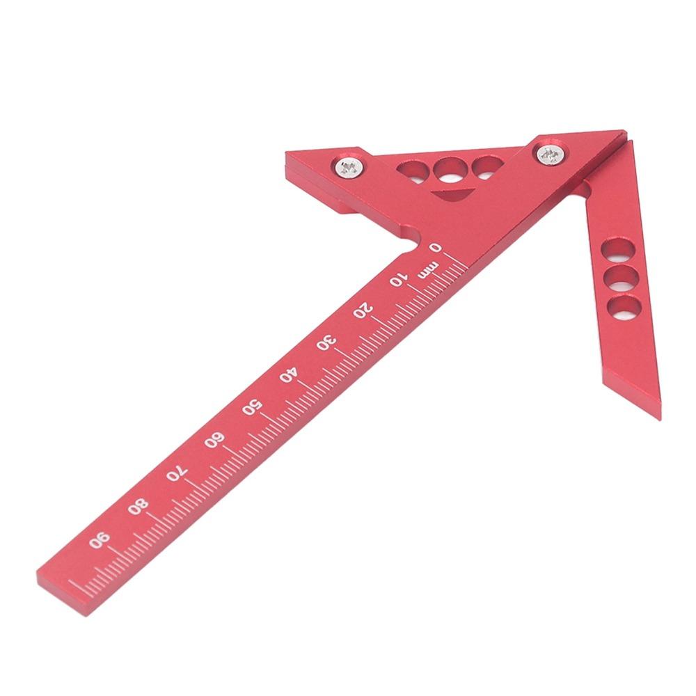 100mm Range Center Scribe Gauge 45 Degree 90 Degree Angle Scribing Tool Woodworking Line Caliber