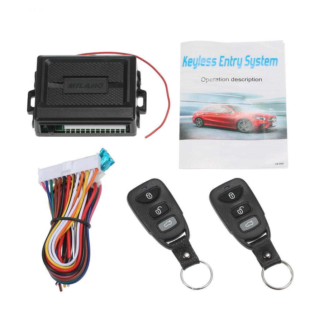 Universal Car Door Lock Keyless Entry System Car Immobilizer Auto Remote Central Kit with Control
