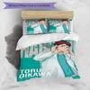 3pcs Oikawa Tooru1 Design Cover Set - HD Printed Bedding with 1 Cover and 2 Pillowcases - Perfect for Home and Dorm Decor