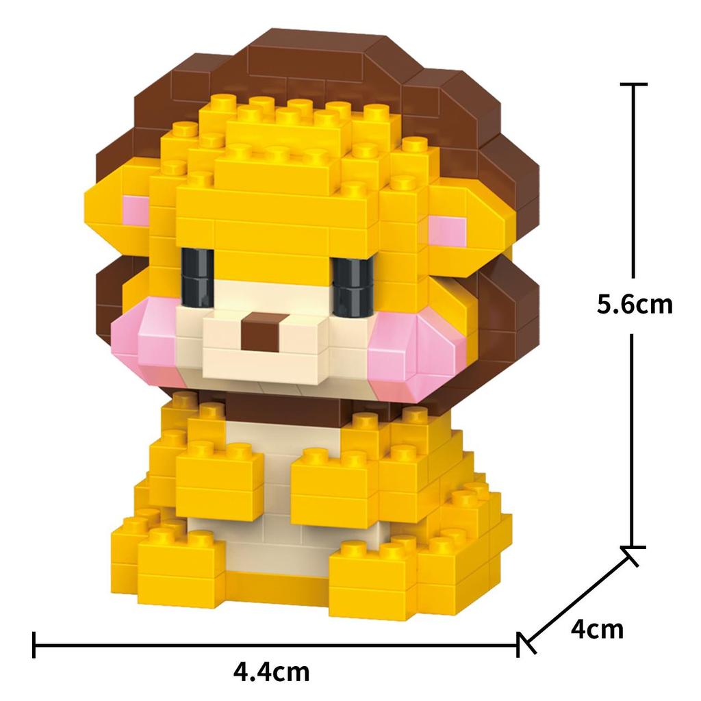 Creative Building Blocks 25 Stypes Cute Animal Cartoon Model DIY Collect Fans Education Toys for Kids Gift for Girls