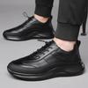 Модные черные повседневные кроссовки из коровьей кожи для мужчин, модные новые дизайнерские туфли на платформе для весны, осени и зимы, мужские спортивные кроссовки для бега